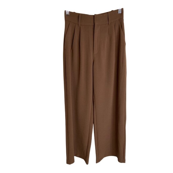 Abercrombie & Fitch Brown Wide-Leg Trousers - Picture 2 of 12